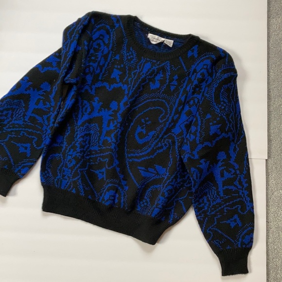 Country Suburbans crewneck sweater Black & Blue Size M - Picture 1 of 4